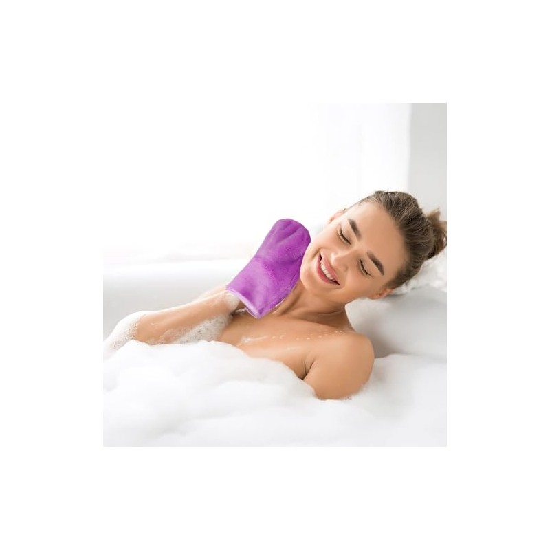 PHOGARY PHOGARY Pack of 8 Microfiber Body Wash Mitts Set,