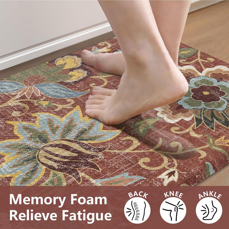LEEVAN Kitchen Mats for Floor Non-Slip, Cushioned Anti Fatigue Mat