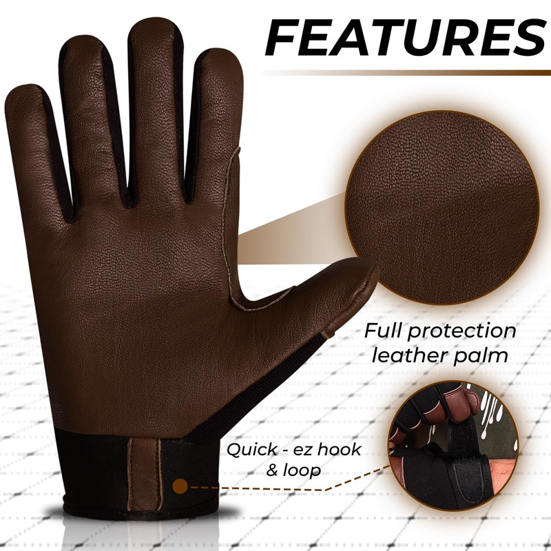 SAWANS Leather Gardening Gloves Working for Women and Men Thorn