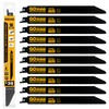 10 Pack 9 inch 14/18TPI Reciprocating Saw Blades, M42 Teeth