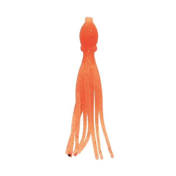 NIKKO Octopus UV Artificial Fishing Bait, Orange, 2.5""" (473)