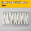 Haespot White 20PCS Stripped Screw Hole Repair Anchor, Door Hinge