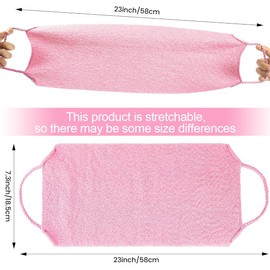 COYUN 2 Stück Afrikanischer Netzschwamm, langer Nylon Rückenwaschlappen, African Peeling Netz Sponge, Badeschwamm Waschnetz, Handtuch für alle Haut, tägliches Rücken-Körperpeeling