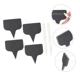 CVNRCLP Slate Cheese Markers Set - 6 Decorative Toothpick Flags with Chalkboard Picks, Black Cheese Labels, and Chalk Markers - Ideal for Cheese Platters, Appetizers, and Plant Labels