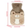 MilyaDE 350 ml Hot Water Bottle with Cover Plush Bed