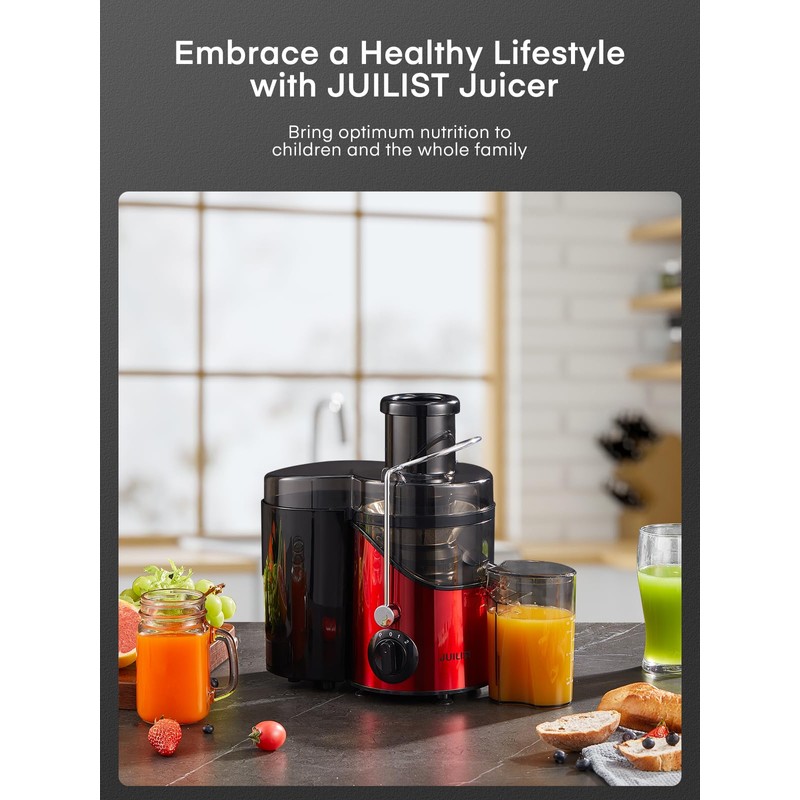 Juicer Machines, Juilist 3" Wide Mouth Juicer Extractor Max Power