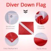 Seafard International Dive Flags - 2Pack Scuba Diver Flag (20