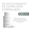 Glicinato Magnesio 400mg 120 Cápsulas Veganas Valeriana Pasiflora Manzanilla Suplemento