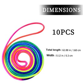FDCGAS String Game Finger Game - 10 Pieces Finger Twist, Rainbow Finger Game, Rainbow Rope, Rainbow String Finger, Thread Games for Children for Children's Birthday Party Bags for Girls and Boys