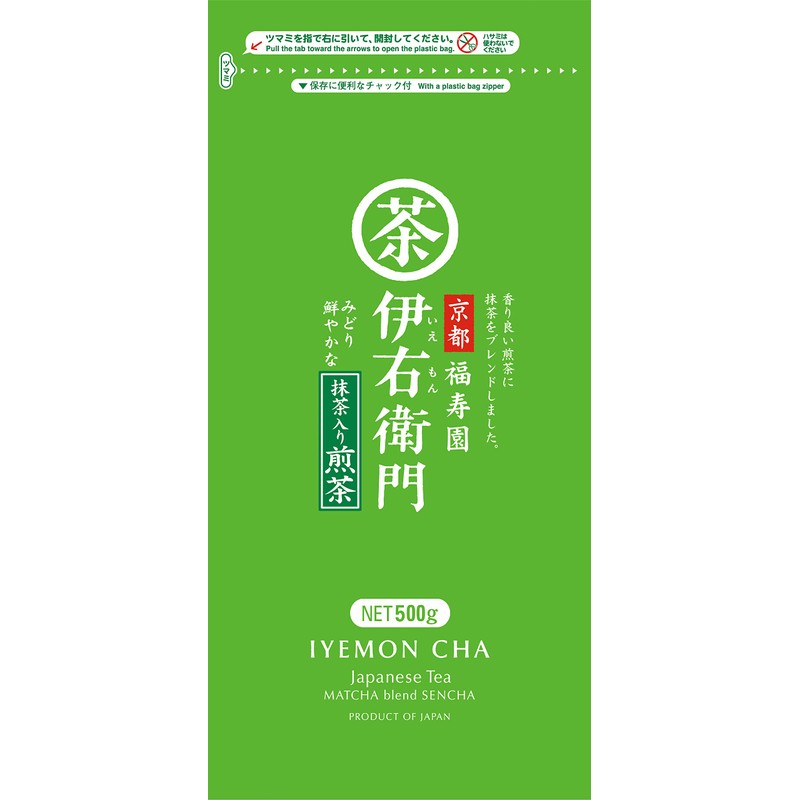 Uji no Dewu Iemon Green Tea with Matcha, 17.6 oz