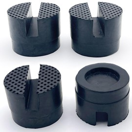LEXOR Lift Up Rubber Jack Stand Pad Rubber Attachment Rubber Cushion Rubber Grip Anti-Slip Garage Car Maintenance Round 4pcs