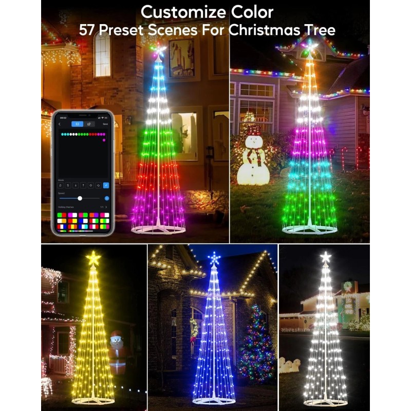 Christmas Tree with Custom Display, Smart APP Controlled DIY 6FT