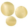 LARGE GOLD FOIL CUTOUT DOTS 12PC - Party Decor -