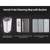 JOYMOOP Mop and Bucket with Wringer Set, Hands Free Flat
