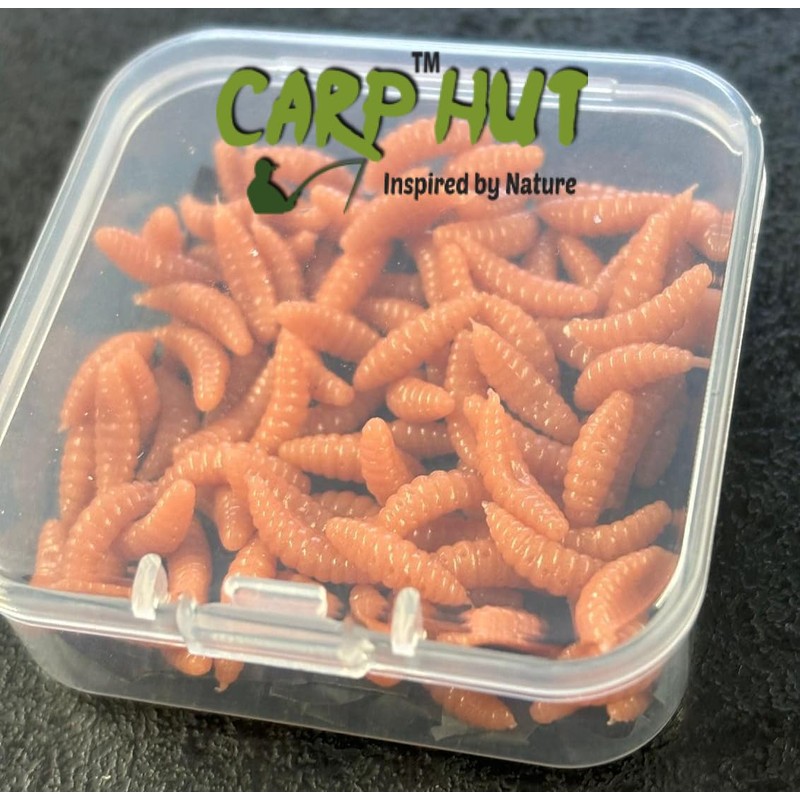 Artificial Pop Up Flavour Infused Bronze PINKIE Maggots for Carp