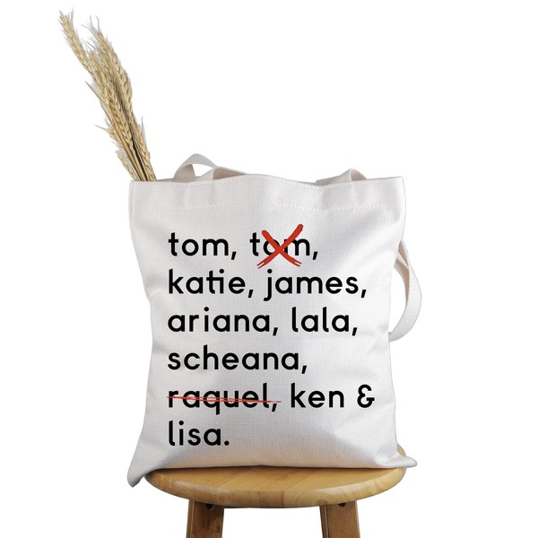 PYOUL RHOBH & Vanderpump Rules Inspired Gift Never Trust A Tom Tote Bag Team Arianna Handbag Reality TV Show Merch Bravoholic Gift, Trust A Tom Tote 2.0
