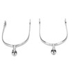 Horse Spurs English Stainless Steel with Roller Ball for Equestrian