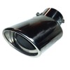 Exhaust Trim Pipe Curved Chrome Tail Tip Universal Muffler Car