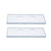MUHWA Microscope Slide Double Concave, 5mm Thick (3)