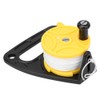 46m Plastic White Wire Diving Spool Reel Thumb Stopper Survival