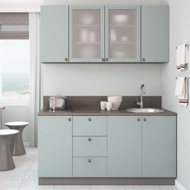 WEAVERBIRD 2 Pack Round Cabinet Knobs Red Copper, Zinc Alloy Dresser Drawer, 1-1/4 Inch Kitchen Hardware Cupboard, Bedroom, Bathroom Closet