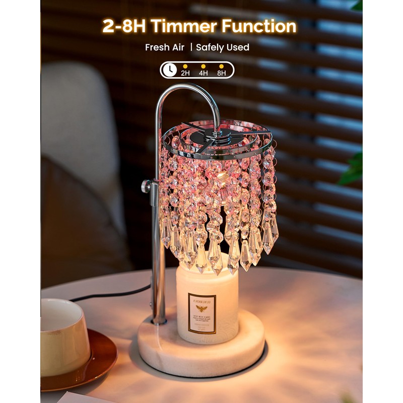 Candle Warmer Lamp with Timer Dimmer and 3 Bulbs, Candle