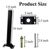 Light Pole Mount, Solar Lighting Mounting Bracket Extension Pole Kit,