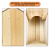 Outer Trails Japanese Cedar Wooden Owl Houses, Bark Front