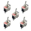 5 x On/Off Toggle Flick Switch 2-Pin 15A SPST