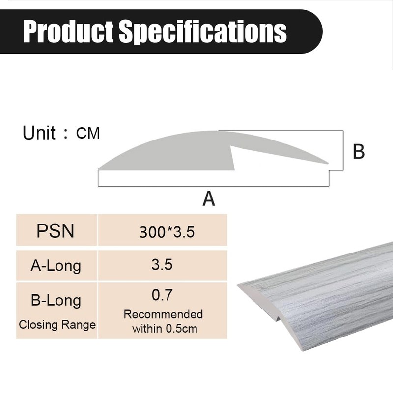 Floor Transition Strip Self Adhesive,PVC Carpet to Tile Flooring Transition
