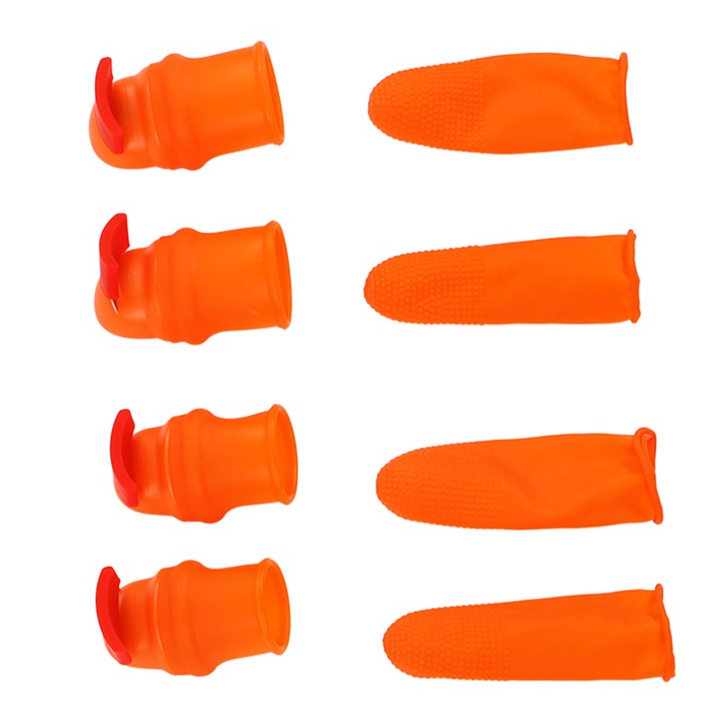 Silicone Thumb Knife Stainless Steel Thumb Knife Picker for Peel