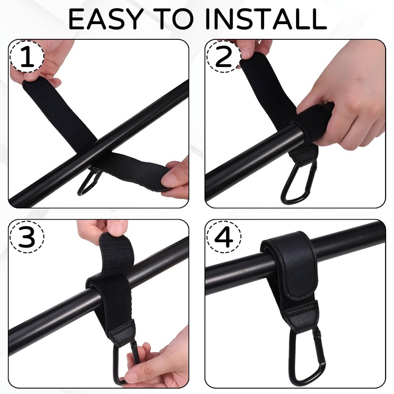 Pack of 4 Pram Hooks, Bag Hooks, Pram Hooks, Pram