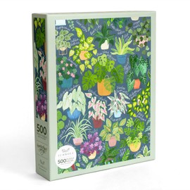 Houseplant Jungle by 1CANOE2: 500 Piece Jigsaw Puzzles for Adults, Plant and Flower Puzzle, Gifts for Plant Lovers, Cute Puzzles, Aesthetic Puzzle
