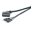 Vivanco 2m Scart Kabel Scart - 3x Cinch IN/OUT Schalter