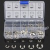200Pcs Circlips E Clips, Stainless Steel E Clips 10 Sizes