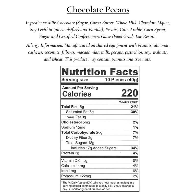 Heaton Pecans Milk Chocolate Covered Pecan Halves, Candied Pecans, Gourmet