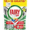 Fairy Platinum Plus Dishwasher Tablets All-In-One 30 Capsules Lemon, Lemon