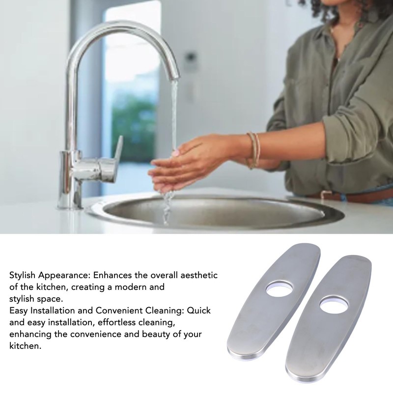 Stainless Steel Hole Cover, Deck Plate, Pull-Down Tap Plate, Anti-Leakage