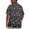 LESOCUSTOM Neon Shirts for Men Glow Party Button Up Shirts
