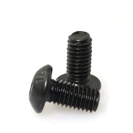 PZRT 40 pcs M3 x 10mm Round Head Hexagon Socket Screws, 10.9 High-Strength Hexagon Socket Round Head Screws, Black