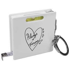 'Always & Forever In Heart' Keyring Tape Measure/Spirit Level Tool (KM00041075)