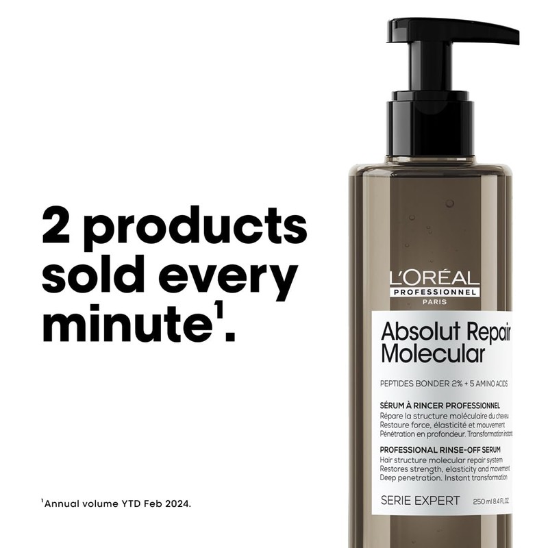 L'Oreal Absolut R Molecular Professional Rinse Off Serum 250ml Molecular
