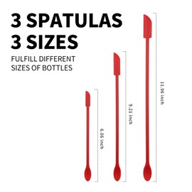 Makeup Spatula Tool for Cosmetics Beauty Kitchen Jar Mini Tiny Set Thin Blade -Reusable Long Beauty Small Spatula to Get Lotion Bottle Spatula