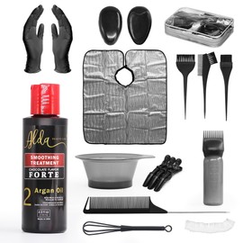 4.0 oz Keratin Treatment with Argan Oil - Chocolate Flavor Forte Smoothing Treatment - Includes Complete Application Set