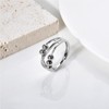 SILBERTALE 925 Sterling Silver Fidget Ring Anxiety Rings for Women