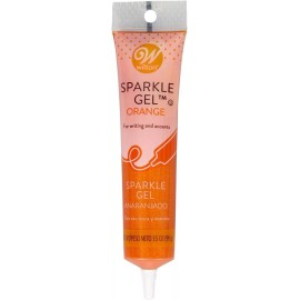 Wilton Orange Sparkle Gel Frosting, 3.5 Oz,1Pkg