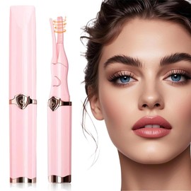 Generic Caedralash Eyelash Curler, Arvilaro Eyelash Curler, Varche Heated Eyelashs Curler, Rechargeable Heated EyelashCurler, 3 Temperature, Natural Curling, Smart Temperature Control, for Women (Pink)