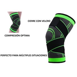 JGR SELECT Knieschoner für Meniskus und Bänder, 2 Stück, verstellbar, Sport-Kniebandage, Unisex, Kompression, Crossfit, Arthritis, Tendonitis (L)