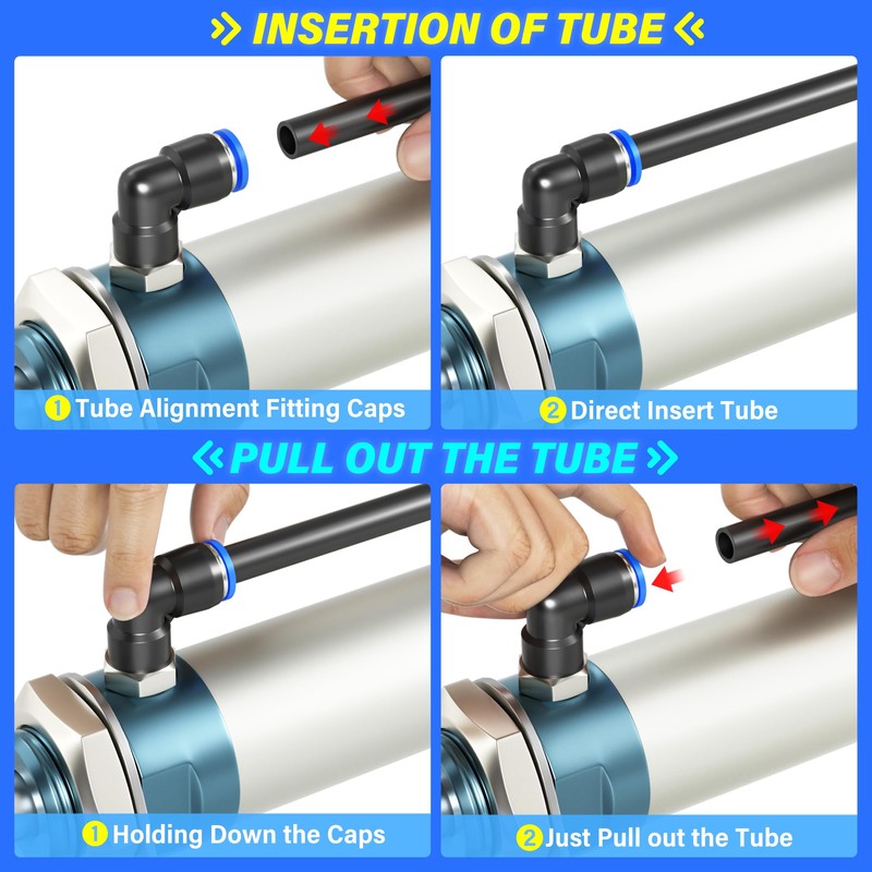 TAILONZ PNEUMATIC Black 6mm OD 4mm ID Polyurethane PU Air