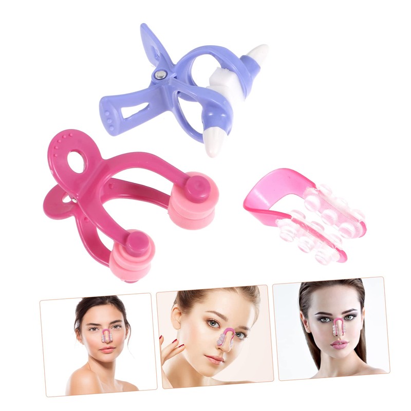 Mikinona Nose Straightening Clip Set 3pcs Nose Lifting Clips Nose